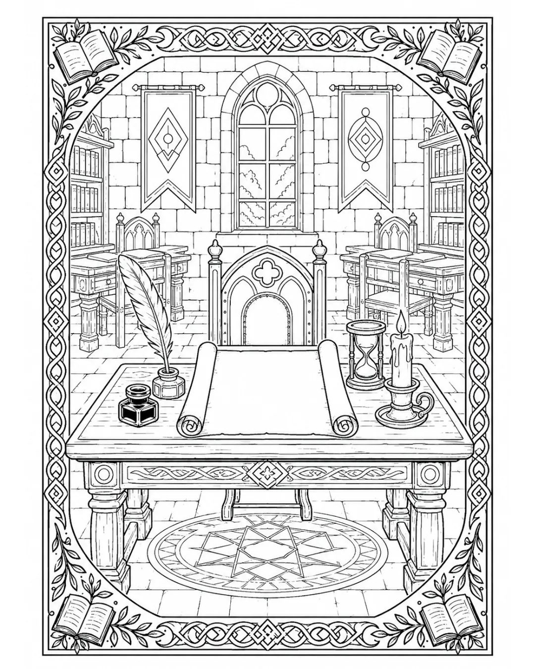 Study room illustration