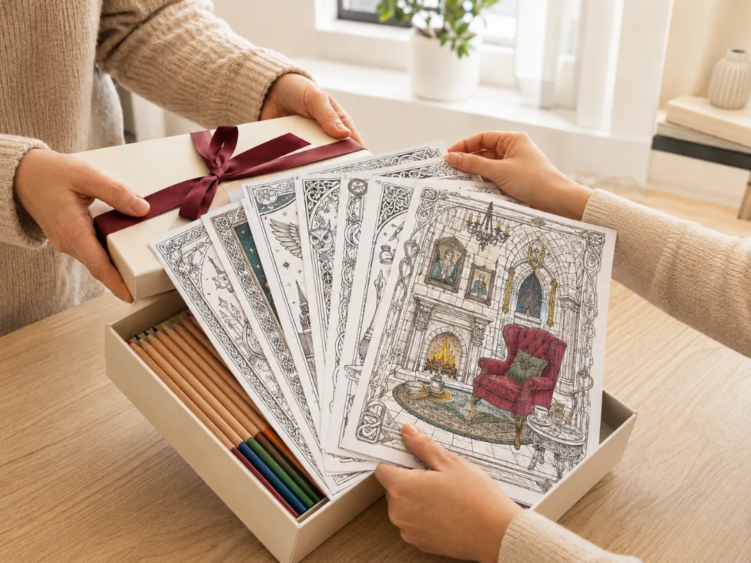 A themed gift surprising another fan