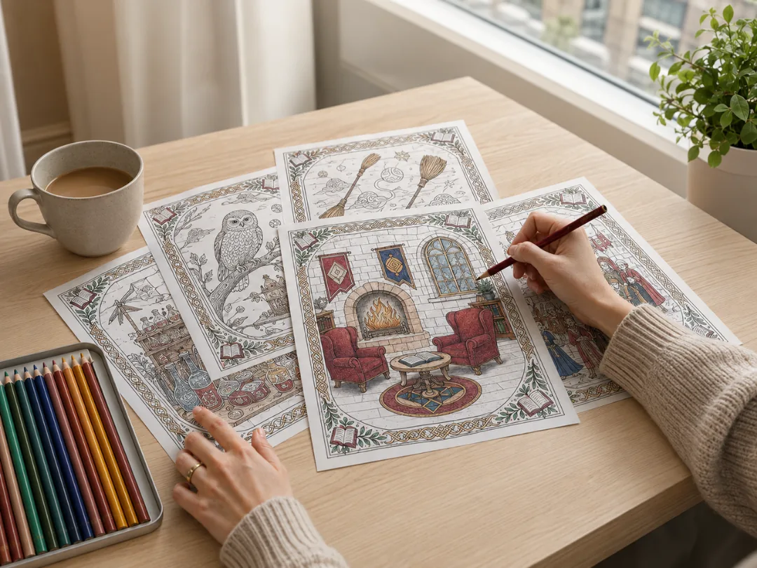 A moment of pause spent colouring